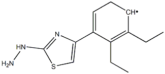 Diethyl-[4-(2-hydrazino-thiazol-4-yl)-phenyl]- Struktur