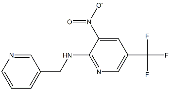 (3-Nitro-5-trifluoromethyl-pyridin-2-yl)-pyridin-3-ylmethyl-amine Struktur