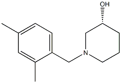 (3R)-1-(2,4-dimethylbenzyl)piperidin-3-ol Struktur