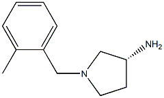 (3R)-1-(2-methylbenzyl)pyrrolidin-3-amine Struktur