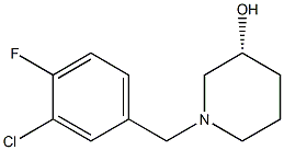 (3R)-1-(3-chloro-4-fluorobenzyl)piperidin-3-ol Struktur