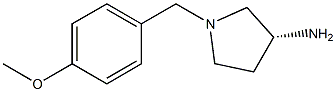 (3R)-1-(4-methoxybenzyl)pyrrolidin-3-amine Struktur