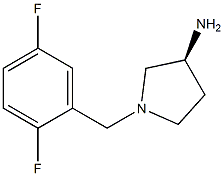 (3S)-1-(2,5-difluorobenzyl)pyrrolidin-3-amine Struktur