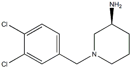 (3S)-1-(3,4-dichlorobenzyl)piperidin-3-amine Struktur