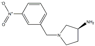 (3S)-1-(3-nitrobenzyl)pyrrolidin-3-amine Struktur