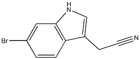 (6-bromo-1H-indol-3-yl)acetonitrile Struktur