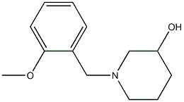 1-(2-methoxybenzyl)piperidin-3-ol Struktur