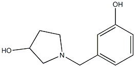 1-(3-hydroxybenzyl)pyrrolidin-3-ol Struktur