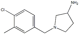 1-(4-chloro-3-methylbenzyl)pyrrolidin-3-amine Struktur