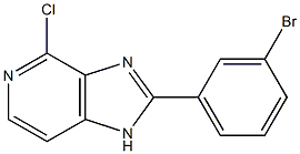 2-(3-bromophenyl)-4-chloro-1H-imidazo[4,5-c]pyridine Struktur