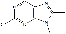 2-chloro-8,9-dimethyl-9H-purine Struktur