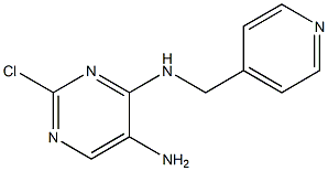 2-chloro-N4-(pyridin-4-ylmethyl)pyrimidine-4,5-diamine Struktur