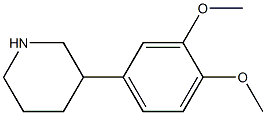 3-(3,4-dimethoxyphenyl)piperidine Struktur