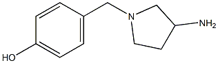 4-[(3-aminopyrrolidin-1-yl)methyl]phenol Struktur