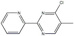 4-chloro-5-methyl-2-pyridin-2-ylpyrimidine Struktur