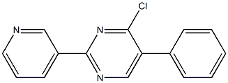 4-chloro-5-phenyl-2-pyridin-3-ylpyrimidine Struktur