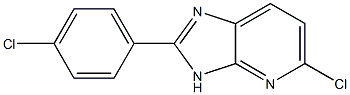 5-chloro-2-(4-chlorophenyl)-3H-imidazo[4,5-b]pyridine Struktur