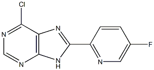 6-chloro-8-(5-fluoropyridin-2-yl)-9H-purine Struktur