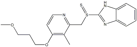 2-[[[4-(3-Methoxy-propoxy)-3-methyl-2-pyridinyl]methyl]thio]-1H-benzimidazole
(sulphide) Struktur