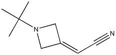 2-(1-TERT-BUTYLAZETIDIN-3-YLIDENE)ACETONITRILE Struktur