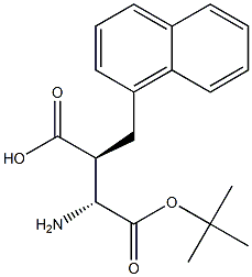 (R,S)-Boc-3-amino-2-(1-naphthyl-methyl)-propionic acid Struktur