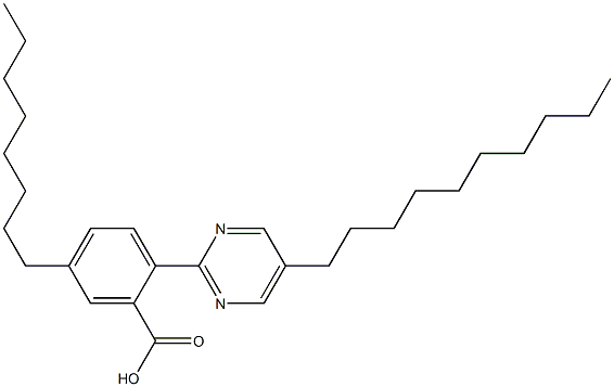 2-(4-N-OCTYLCARBOXYPHENYL)-5-N-DECYL-PYRIMIDINE: 99.5% Struktur