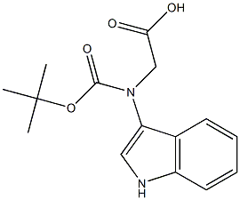 (S)-N-ALPHA-T-BUTYLOXYCARBONYL-3-INDOLYLGLYCINE Struktur