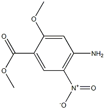 methyl 4-amino-2-methoxy -5-nitrobenzoate Struktur