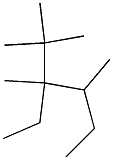 2,2,3,4-tetramethyl-3-ethylhexane Struktur