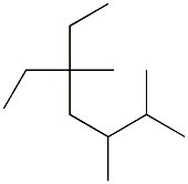 2,3,5-trimethyl-5-ethylheptane Struktur