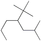 2-methyl-4-tert-butylheptane Struktur