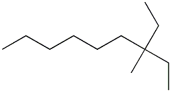 3-methyl-3-ethylnonane Struktur