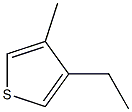 3-methyl-4-ethyl thiophene Struktur