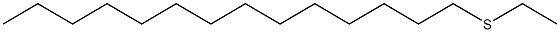 ethyl tetradecyl sulfide Struktur