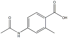 2-METHYL P-ACETAMIDO BENZOIC ACID Struktur