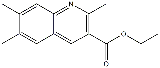 ETHYL 2,6,7-TRIMETHYL-3-QUINOLINECARBOXYLATE Struktur