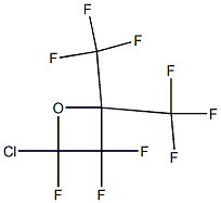 CHLORO-2,2-BIS(TRIFLUOROMETHYL)TRIFLUOROOXETANE Struktur