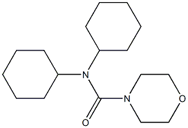 N,N-DICYCLOHEXYL-4-MORPHOLINE CARBOXAMIDE Struktur