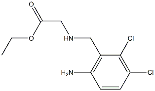 ETHYL N-(2,3-DICHLORO-6-AMINO BENZYL)GLYCINE Struktur