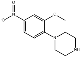 1-(2-Methoxy-4-nitrophenyl)piperazine Struktur