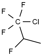 1-Chloro-1,1,1,2-tetrafluoropropane Struktur