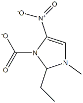 4-NITRO-1-METHYL-2-EHTYL-IMIDAZOLE CARBOXYLATE Struktur