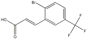 2-BROMO-5-(TRIFLUOROMETHYL)CINNAMIC ACID Struktur