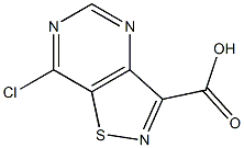 7-chloroisothiazolo[4,5-d]pyrimidine-3-carboxylicacid Struktur