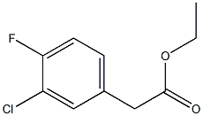 3-CHLORO-4-FLUOROPHENYLACETIC ACID ETHYL ESTER Struktur