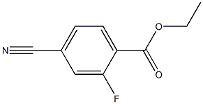 4-CYANO-2-FLUOROBENZOIC ACID ETHYL ESTER Struktur