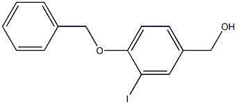 4-BENZYLOXY-3-IODOBENZYL ALCOHOL Struktur