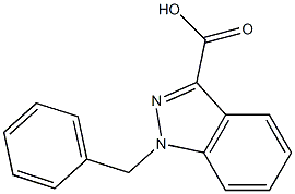 1-Benzyl-3-indazolecarboxylic acid Struktur