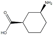 (1R,3S)-3-AMINOCYCLOHEXANECARBOXYLIC ACID Struktur