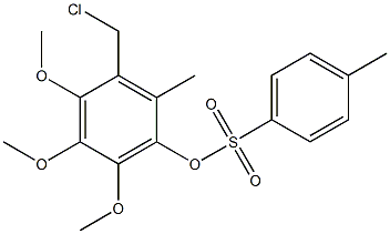 TOLUENE-4-SULFONIC ACID-3-CHLOROMETHYL-4.5.6-TRIMETHOXY-2-METHYL- PHENYL ESTER Struktur